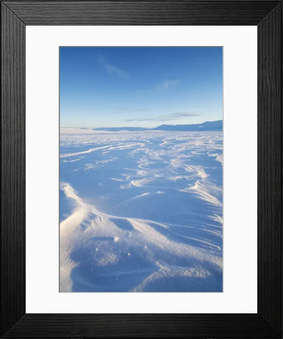 Framed Print : Winter landscape, Lyngen Alps, Troms region, Norway