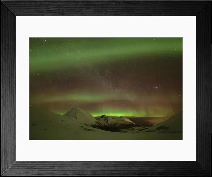 Framed Print : Aurora Borealis, Northern Lights, Troms region, Norway Framed Print : Aurora Borealis, Northern Lights, Troms region, Norway