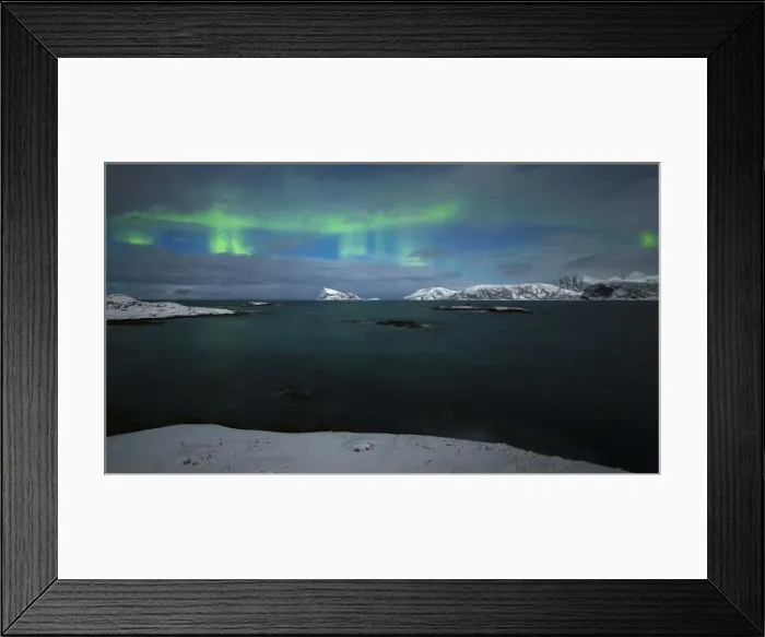 Framed Print : Aurora Borealis, Northern Lights, Troms region, Norway Framed Print : Aurora Borealis, Northern Lights, Troms region, Norway