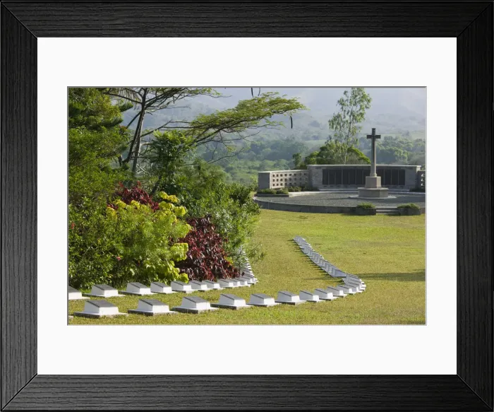 Framed Print : New Caledonia, Central Grande Terre Island, Bourail, New Zealand Pacific War Cemetery Framed Print : New Caledonia, Central Grande Terre Island, Bourail, New Zealand Pacific War Cemetery