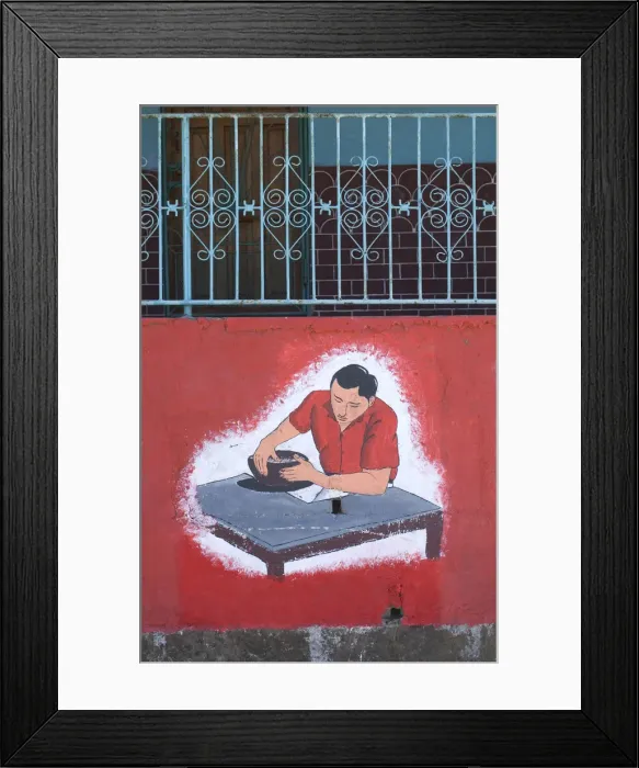 Framed Print : Nicaragua, San Juan de Oriente, Artesians, Pottery, Wall Painting Framed Print : Nicaragua, San Juan de Oriente, Artesians, Pottery, Wall Painting