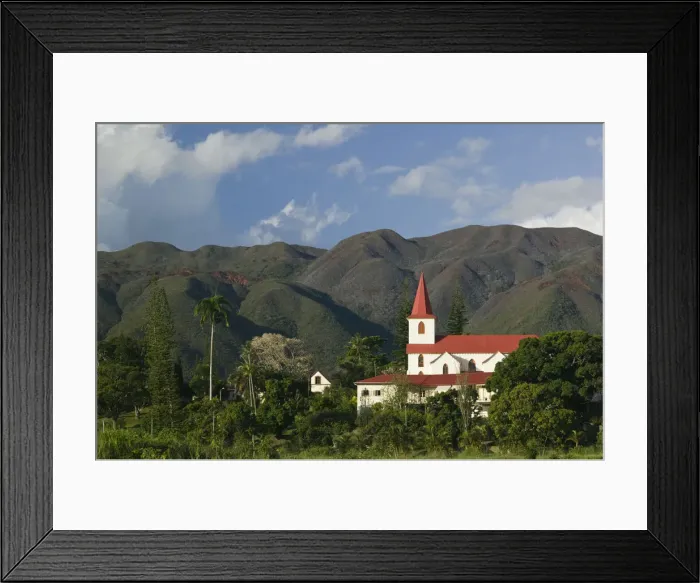 Framed Print : New Caledonia, Grande Terre Island, St. Louis, The St. Louis Church Framed Print : New Caledonia, Grande Terre Island, St. Louis, The St. Louis Church