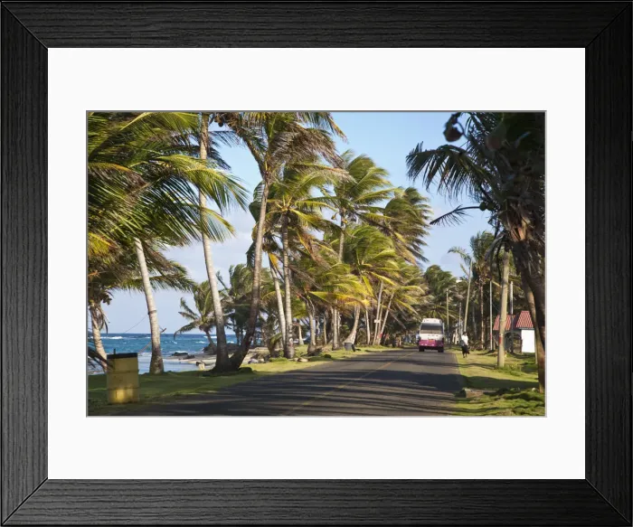 Framed Print : Nicaragua, Corn Islands, Big Corn Island, Local bus Framed Print : Nicaragua, Corn Islands, Big Corn Island, Local bus