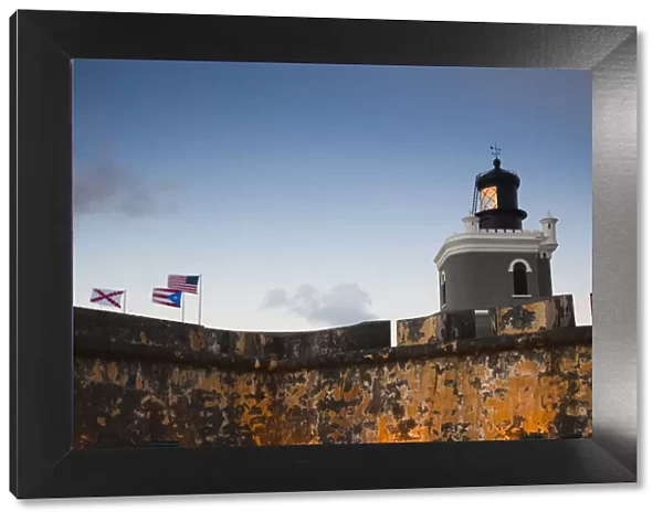 Puerto Rico, San Juan, Old San Juan, San Felipe del Morro Fort, El Morro, fortress walls
