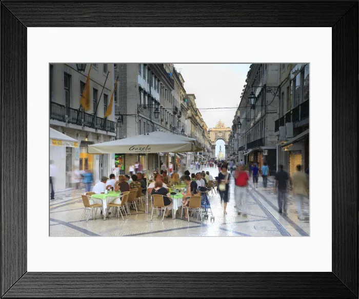 Framed Print : Rua Augusta, Baixa, Lisboa, Portugal Framed Print : Rua Augusta, Baixa, Lisboa, Portugal