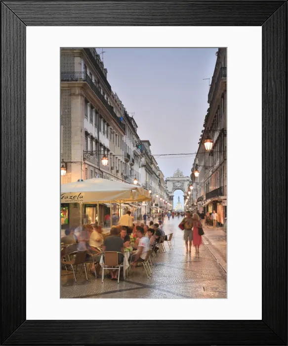 Framed Print : Rua Augusta, Baixa, Lisboa, Portugal Framed Print : Rua Augusta, Baixa, Lisboa, Portugal