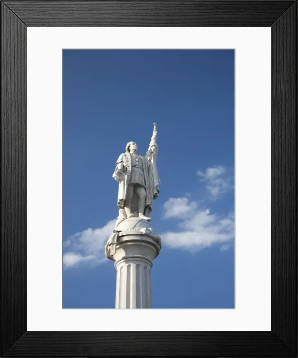 Framed Print : Puerto Rico, San Juan, Old Town, Plaza Cristobal Colon Framed Print : Puerto Rico, San Juan, Old Town, Plaza Cristobal Colon