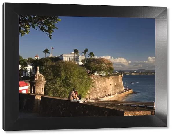 Puerto Rico, San Juan, Old Town, Paseo Del Morro, La Muralla and Puerta de San Juan