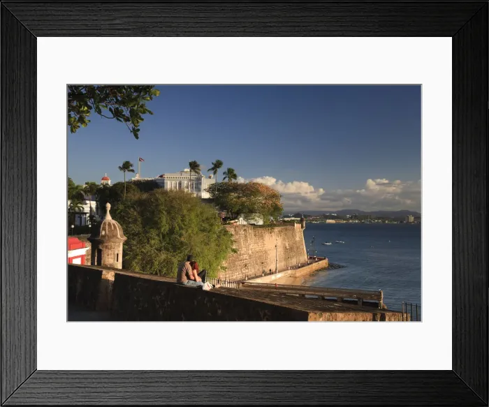 Framed Print : Puerto Rico, San Juan, Old Town, Paseo Del Morro, La Muralla and Puerta de San Juan Framed Print : Puerto Rico, San Juan, Old Town, Paseo Del Morro, La Muralla and Puerta de San Juan