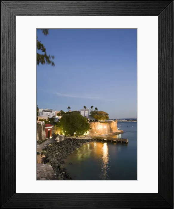 Framed Print : Puerto Rico, San Juan, Old Town, Paseo Del Morro and La Muralla Framed Print : Puerto Rico, San Juan, Old Town, Paseo Del Morro and La Muralla