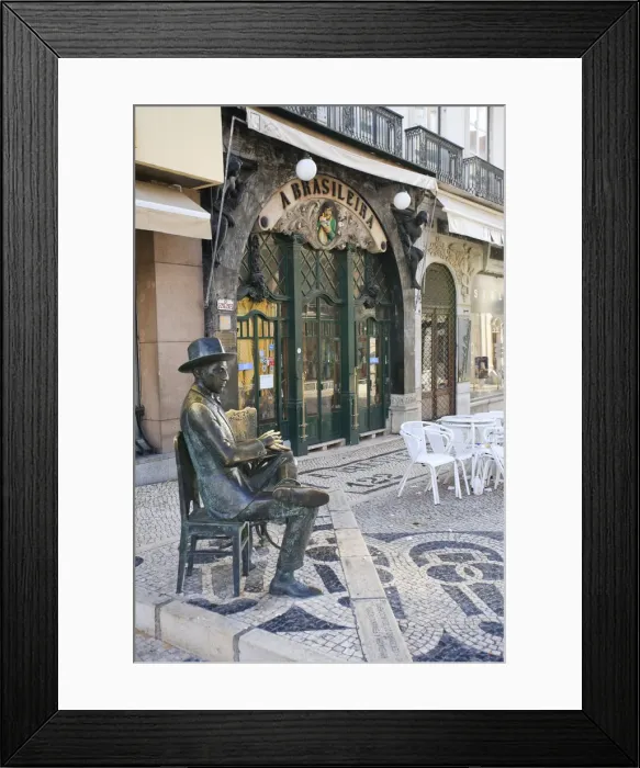 Framed Print : Historic Pastelaria A Brasileira, Baixa District, Lisbon, Portugal Framed Print : Historic Pastelaria A Brasileira, Baixa District, Lisbon, Portugal
