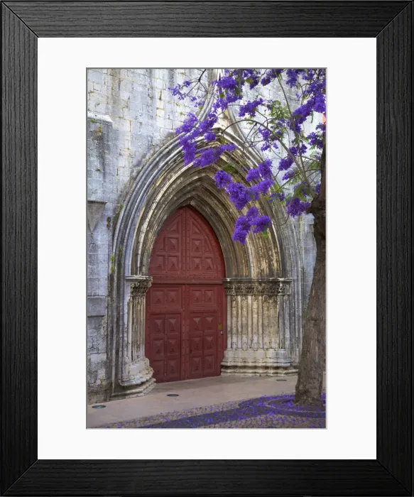 Framed Print : Main Entrance of the Carmo Church, Lisbon, Portugal
