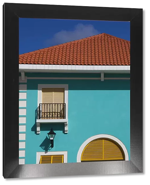 Puerto Rico, North Coast, Barceloneta, Prime Outlet Shopping Mall, building detail