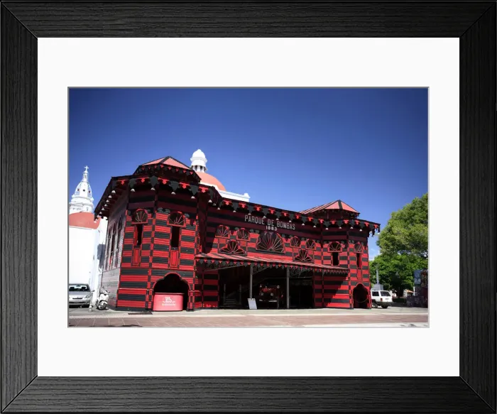 Framed Print : Puerto Rico, South Coast, Ponce, Plaza Las Delicias, Historic Parque de Bombas Building Framed Print : Puerto Rico, South Coast, Ponce, Plaza Las Delicias, Historic Parque de Bombas Building