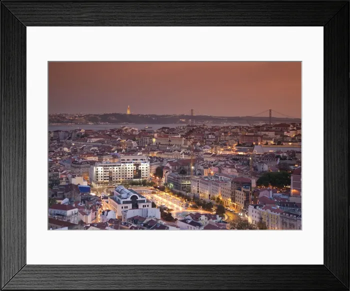 Framed Print : Baixa District, Lisbon, Portugal Framed Print : Baixa District, Lisbon, Portugal