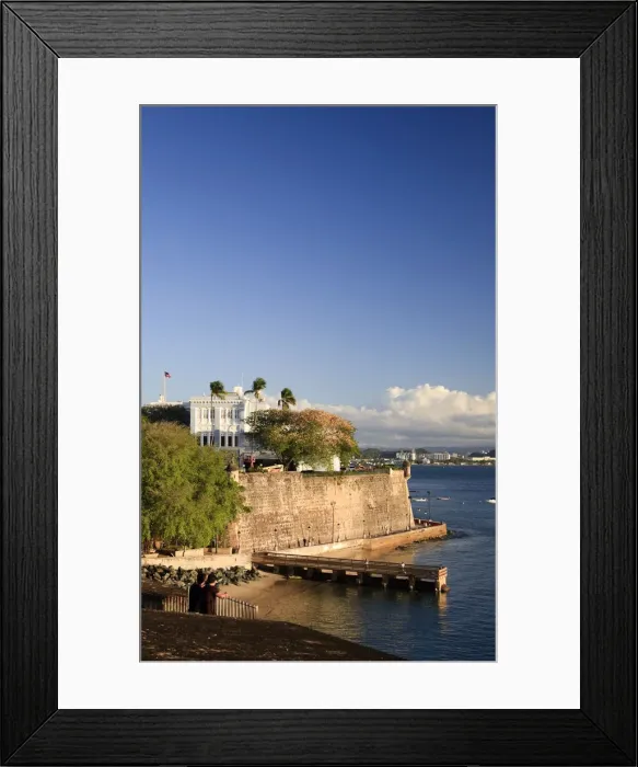Framed Print : Puerto Rico, San Juan, Old Town, Paseo Del Morro and La Muralla Framed Print : Puerto Rico, San Juan, Old Town, Paseo Del Morro and La Muralla