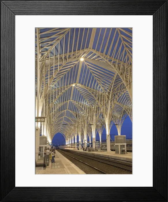 Framed Print : Oriente Railway Station (Gare do Oriente), Parque das Naazoes, Lisbon, Portugal Framed Print : Oriente Railway Station (Gare do Oriente), Parque das Naazoes, Lisbon, Portugal