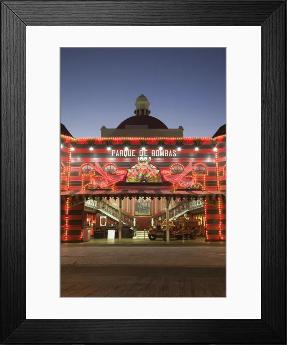 Framed Print : Puerto Rico, South Coast, Ponce, Plaza Las Delicias, Parque de Bombas, firehouse museum Framed Print : Puerto Rico, South Coast, Ponce, Plaza Las Delicias, Parque de Bombas, firehouse museum