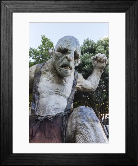 Framed Print : New Zealand, North Island, Wellington, Miramar area, Weta Cave, famed movie special