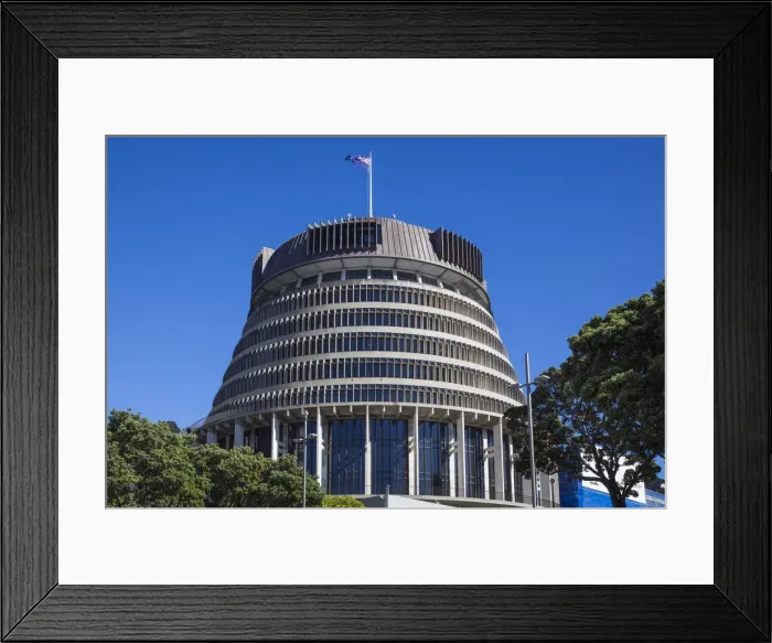 Framed Print : New Zealand, North Island, Wellington, The Beehive, Executive Wing of the NZ Parliament Framed Print : New Zealand, North Island, Wellington, The Beehive, Executive Wing of the NZ Parliament