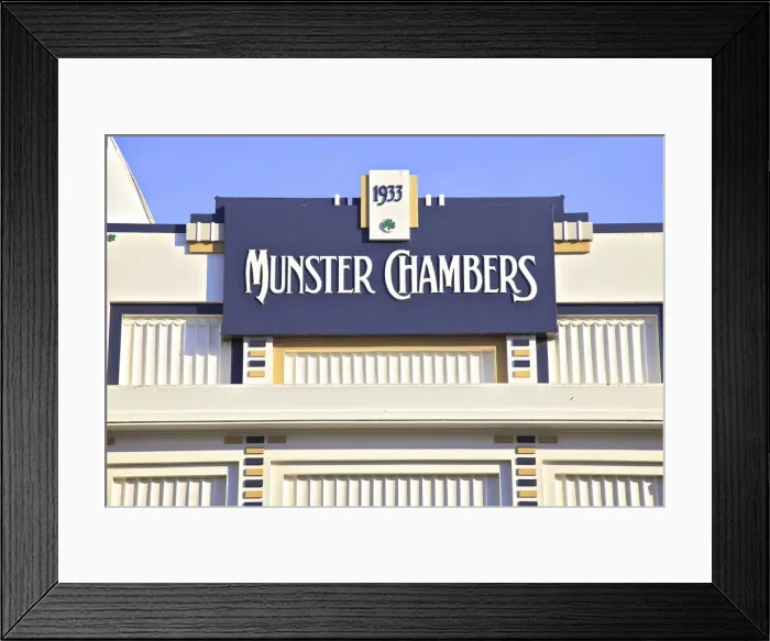 Framed Print : Munster Chambers Art Deco Building, Napier, Hawkes Bay, New Zealand, South West Pacific