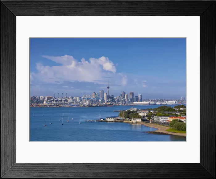 Framed Print : Auckland City and Harbour from Devonport, Auckland, New Zealand, Pacific Ocean Framed Print : Auckland City and Harbour from Devonport, Auckland, New Zealand, Pacific Ocean