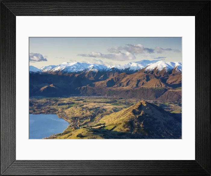 Framed Print : View from The Remarkables ski field towards Arrowtown, Queenstown, Central Otago Framed Print : View from The Remarkables ski field towards Arrowtown, Queenstown, Central Otago