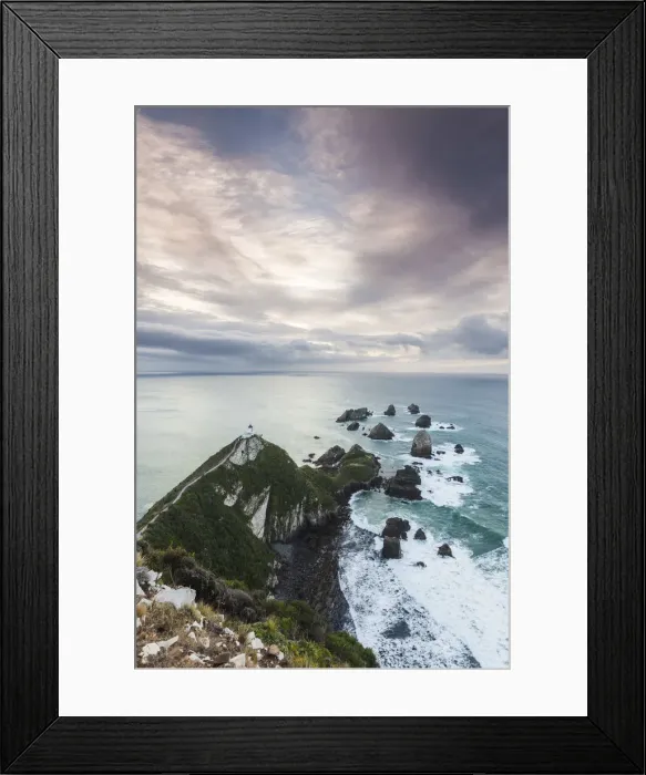 Framed Print : New Zealand, South Island, Southland, The Catlins, Nugget Point, Nuggett Point LIghthouse Framed Print : New Zealand, South Island, Southland, The Catlins, Nugget Point, Nuggett Point LIghthouse