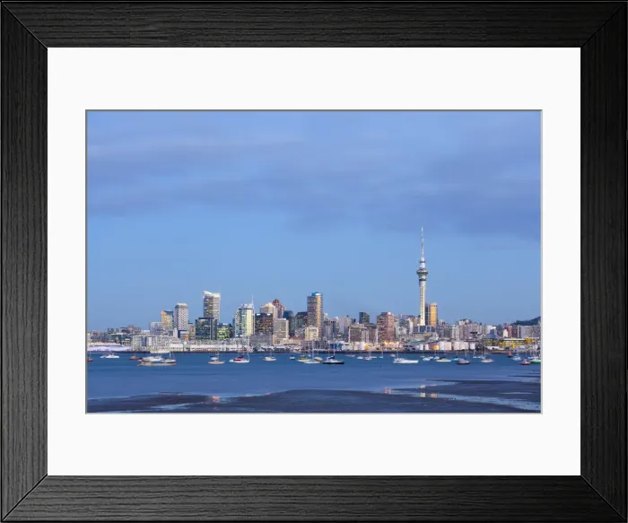Framed Print : City skyline & Waitemata Harbour, Auckland, Northland, North Island, New Zealand Framed Print : City skyline & Waitemata Harbour, Auckland, Northland, North Island, New Zealand