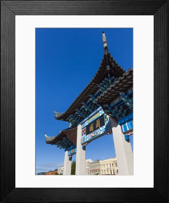 Framed Print : New Zealand, South Island, Otago, Dunedin, Dunedin Chinese Gardens, Pai Lau Gateway Framed Print : New Zealand, South Island, Otago, Dunedin, Dunedin Chinese Gardens, Pai Lau Gateway