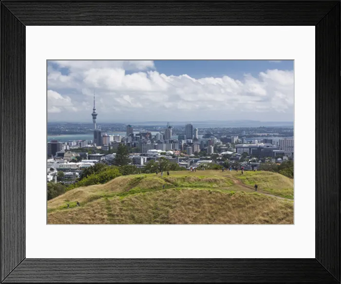 Framed Print : New Zealand, North Island, Auckland, elevated skyline from Mt. Eden volcano cone Framed Print : New Zealand, North Island, Auckland, elevated skyline from Mt. Eden volcano cone