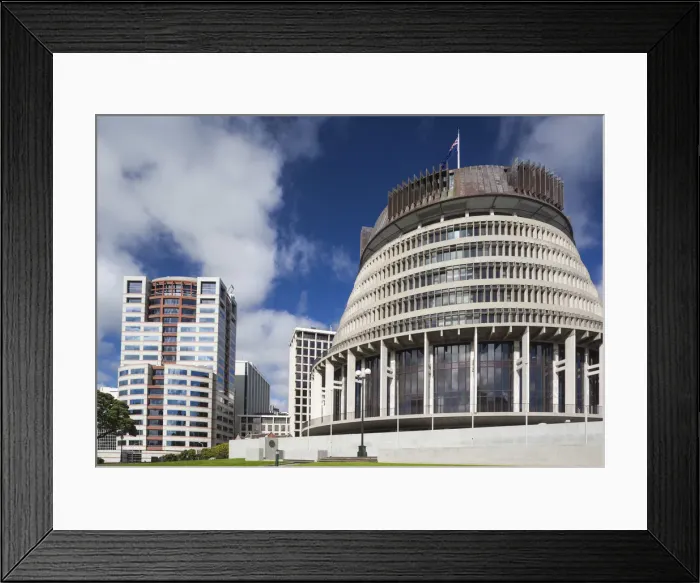 Framed Print : New Zealand, North Island, Wellington, The Beehive, Executive Wing of the NZ Parliament Framed Print : New Zealand, North Island, Wellington, The Beehive, Executive Wing of the NZ Parliament