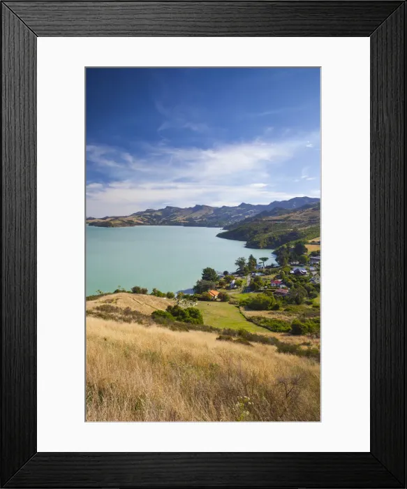Framed Print : New Zealand, South Island, Christchurch-Rapaki, view of Rapaki Bay Framed Print : New Zealand, South Island, Christchurch-Rapaki, view of Rapaki Bay