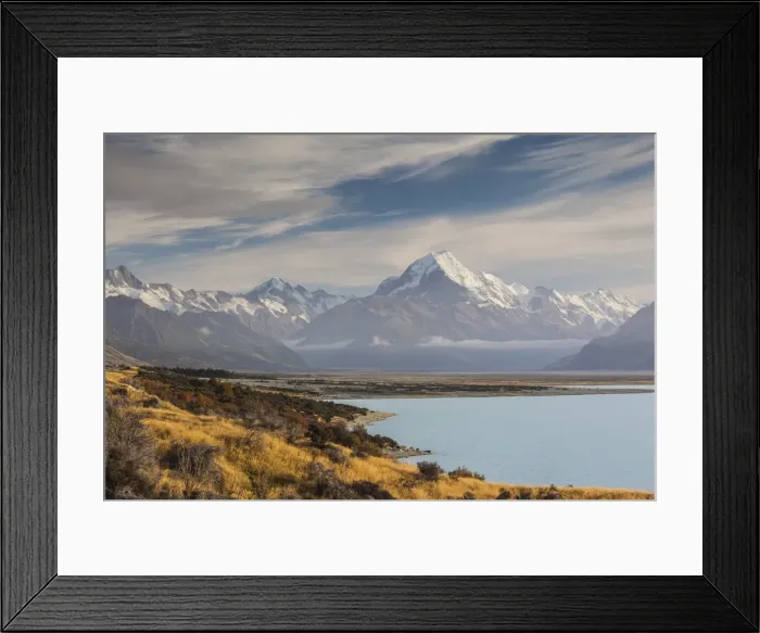 Framed Print : New Zealand, South Island, Canterbury, Aoraki-Mt Framed Print : New Zealand, South Island, Canterbury, Aoraki-Mt