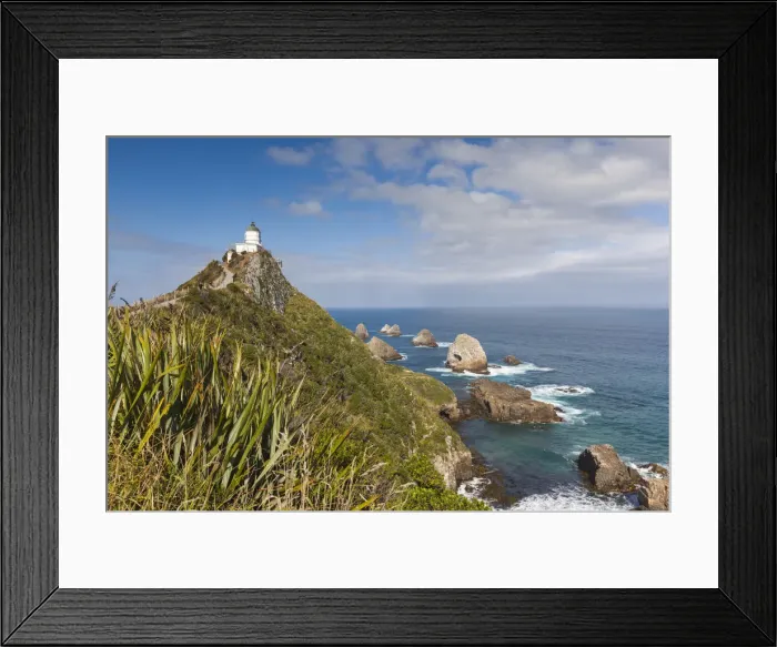 Framed Print : New Zealand, South Island, Southland, The Catlins, Nugget Point, Nuggett Point LIghthouse Framed Print : New Zealand, South Island, Southland, The Catlins, Nugget Point, Nuggett Point LIghthouse