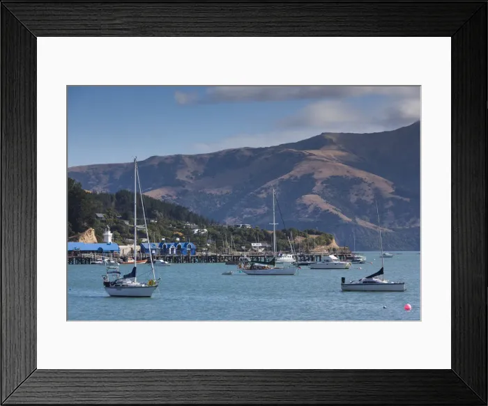Framed Print : New Zealand, South Island, Canterbury, Banks Peninsula, Akaroa, Akaroa Harbor Framed Print : New Zealand, South Island, Canterbury, Banks Peninsula, Akaroa, Akaroa Harbor