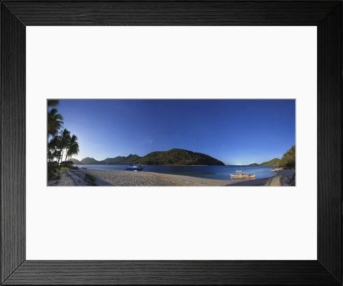 Framed Print : Philippines, Palawan, Culion Island, Milky Way and Arao Beach Framed Print : Philippines, Palawan, Culion Island, Milky Way and Arao Beach