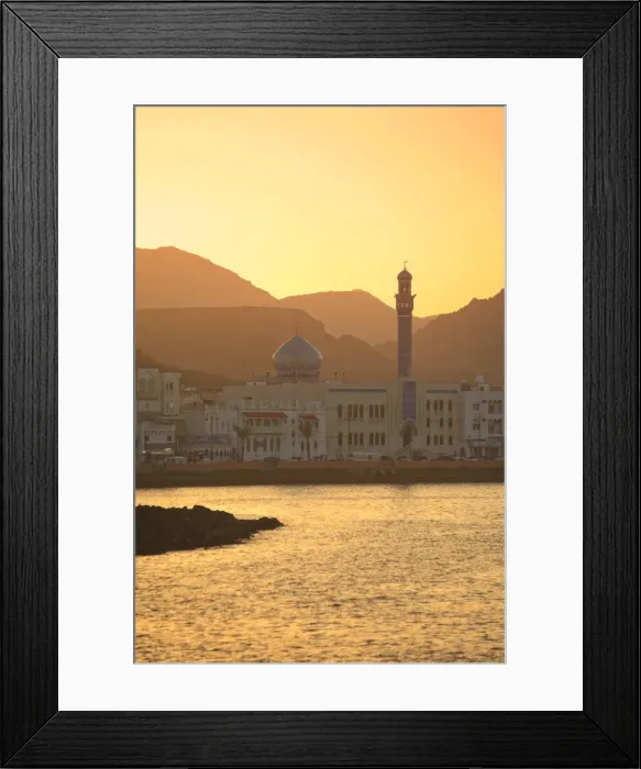 Framed Print : Oman, Muscat, Mutrah Corniche Framed Print : Oman, Muscat, Mutrah Corniche