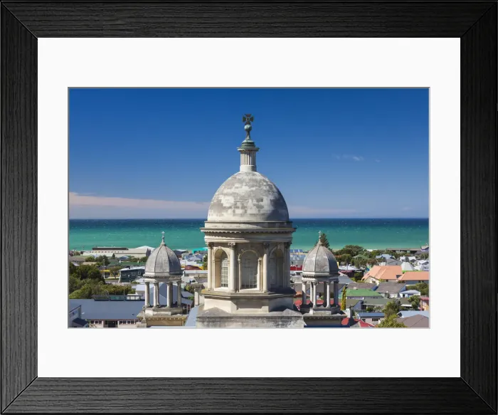 Framed Print : New Zealand, South Island, Otago, Oamaru, elevated view of St. Patricks Basilica Framed Print : New Zealand, South Island, Otago, Oamaru, elevated view of St. Patricks Basilica