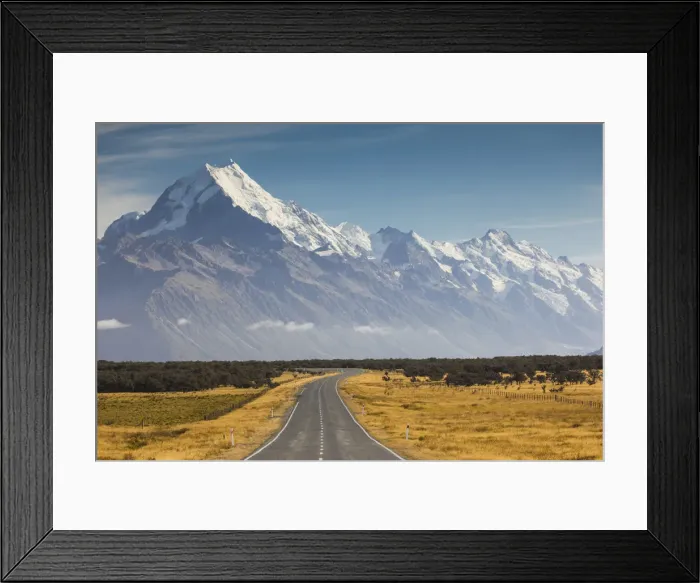 Framed Print : New Zealand, South Island, Canterbury, Aoraki-Mt Framed Print : New Zealand, South Island, Canterbury, Aoraki-Mt