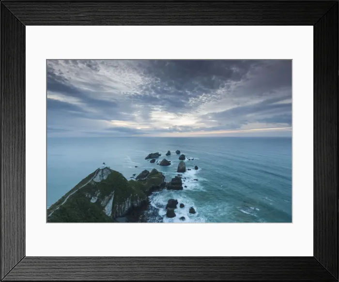 Framed Print : New Zealand, South Island, Southland, The Catlins, Nugget Point, Nuggett Point LIghthouse Framed Print : New Zealand, South Island, Southland, The Catlins, Nugget Point, Nuggett Point LIghthouse