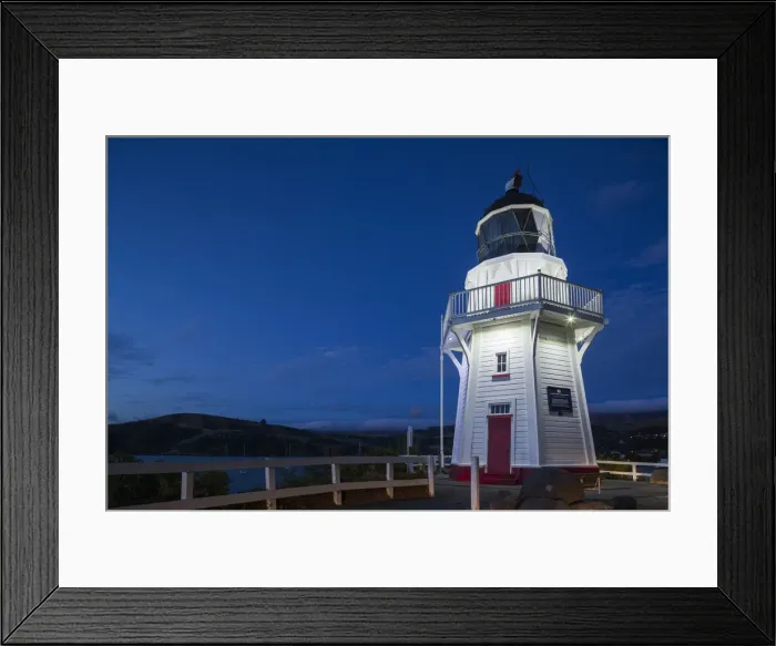 Framed Print : New Zealand, South Island, Canterbury, Banks Peninsula, Akaroa, Akaroa Lighthouse, dusk Framed Print : New Zealand, South Island, Canterbury, Banks Peninsula, Akaroa, Akaroa Lighthouse, dusk