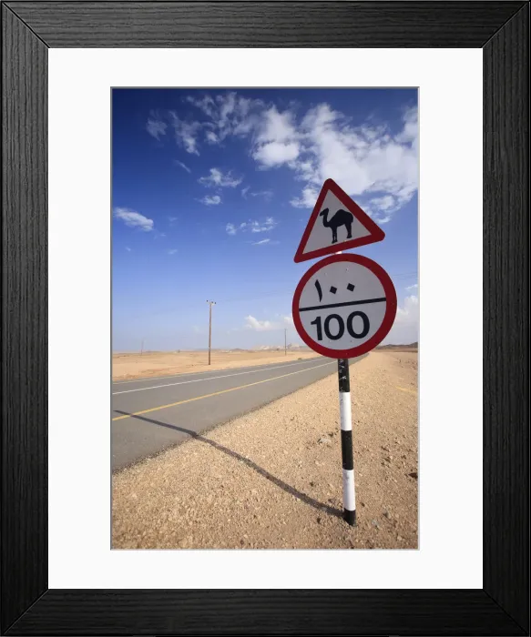Framed Print : Oman, Road near Tiwi Village Framed Print : Oman, Road near Tiwi Village