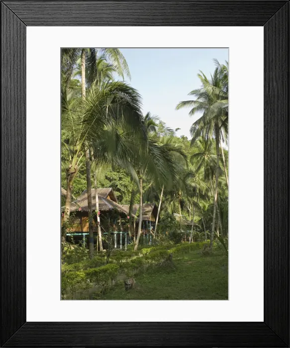 Framed Print : Wood tourist cabins for rent, Loboc River, Bohol Island, The Philippines Framed Print : Wood tourist cabins for rent, Loboc River, Bohol Island, The Philippines