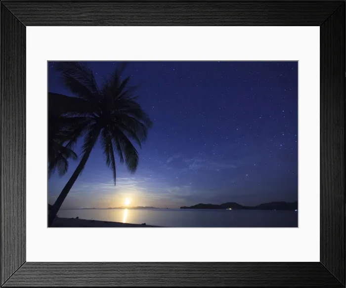 Framed Print : Philippines, Palawan, Daracoton Island, Milky Way and Beach Framed Print : Philippines, Palawan, Daracoton Island, Milky Way and Beach