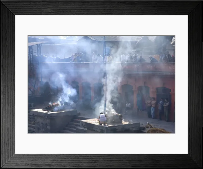 Framed Print : Corpses waiting to be cremated Pashupatinath, Kathmandu, Nepal Framed Print : Corpses waiting to be cremated Pashupatinath, Kathmandu, Nepal