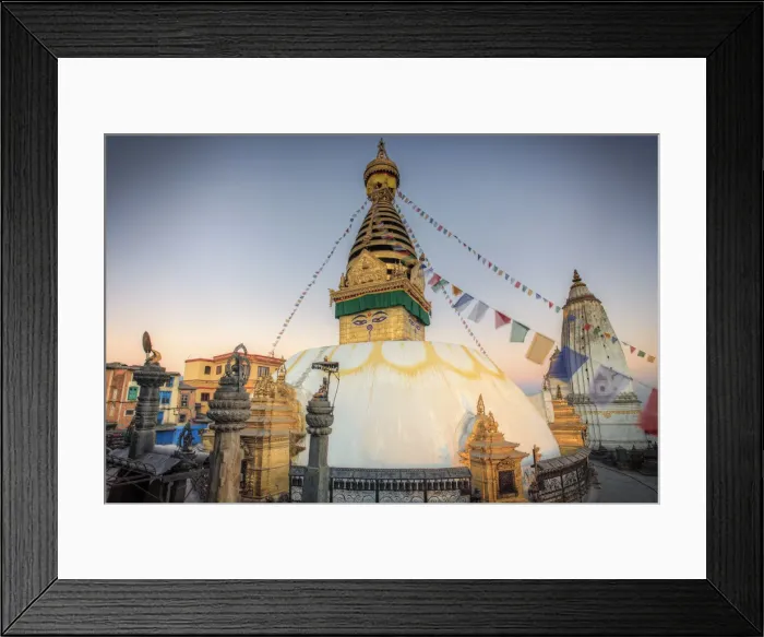 Framed Print : Nepal, Kathmandu, Swayambhunath Stupa Framed Print : Nepal, Kathmandu, Swayambhunath Stupa