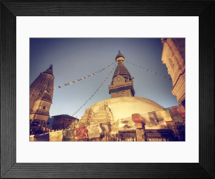 Framed Print : Nepal, Kathmandu, Swayambhunath Stupa Framed Print : Nepal, Kathmandu, Swayambhunath Stupa