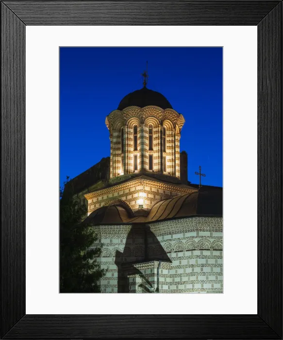 Framed Print : Romania, Bucharest, Lipscani Old Town, Old Princely Court Church, evening Framed Print : Romania, Bucharest, Lipscani Old Town, Old Princely Court Church, evening