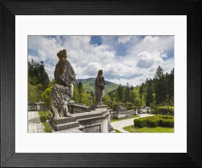 Framed Print : Romania, Transylvania, Sinaia, Peles Castle, built 1875-1914, statues Framed Print : Romania, Transylvania, Sinaia, Peles Castle, built 1875-1914, statues